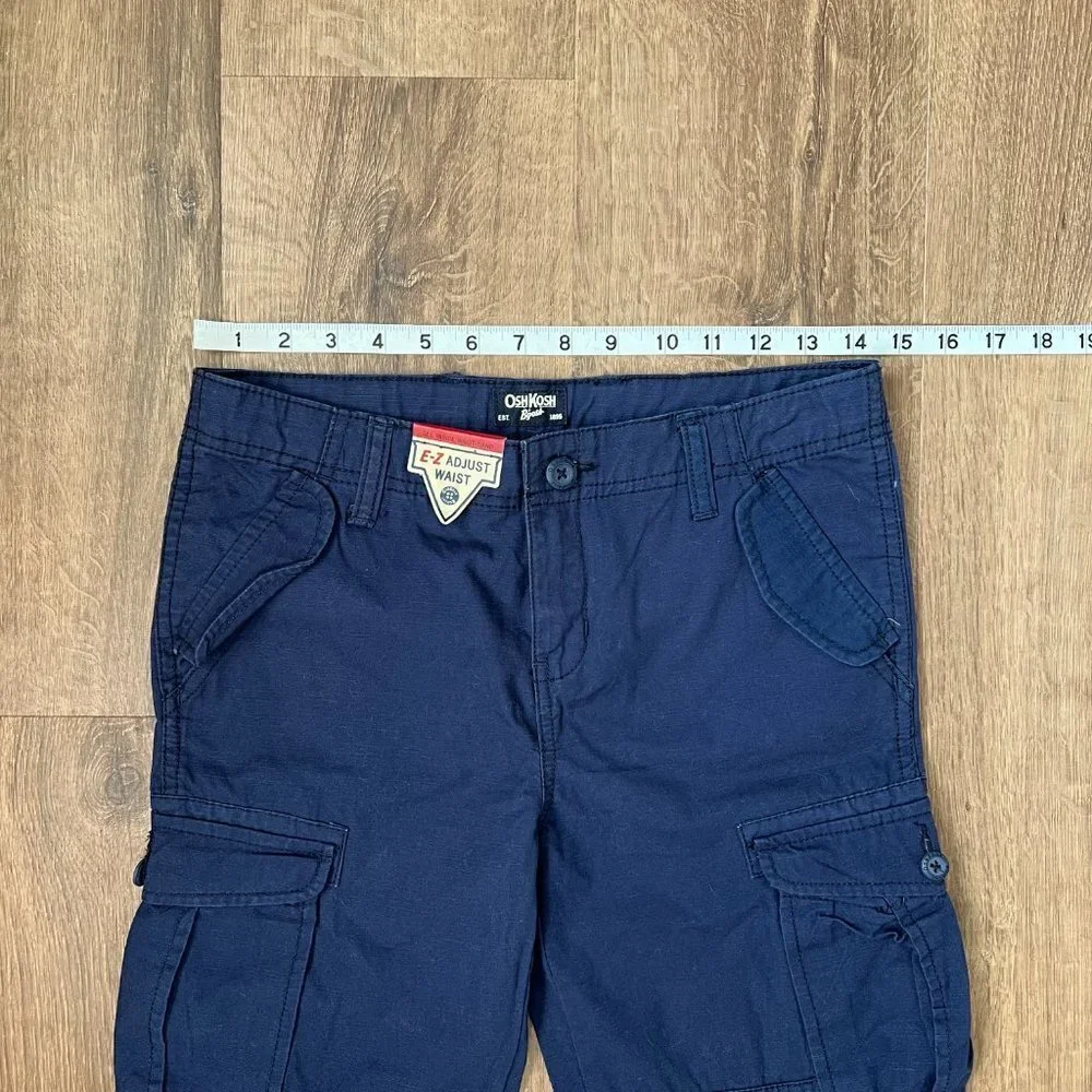 NEW OshKosh Navy Blue Cargo Pants Sz 12